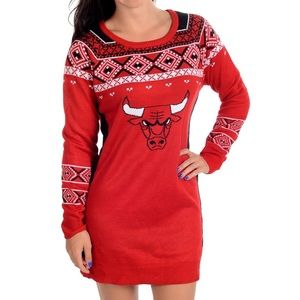 NBA Women's Chicago Bulls sweater dress S